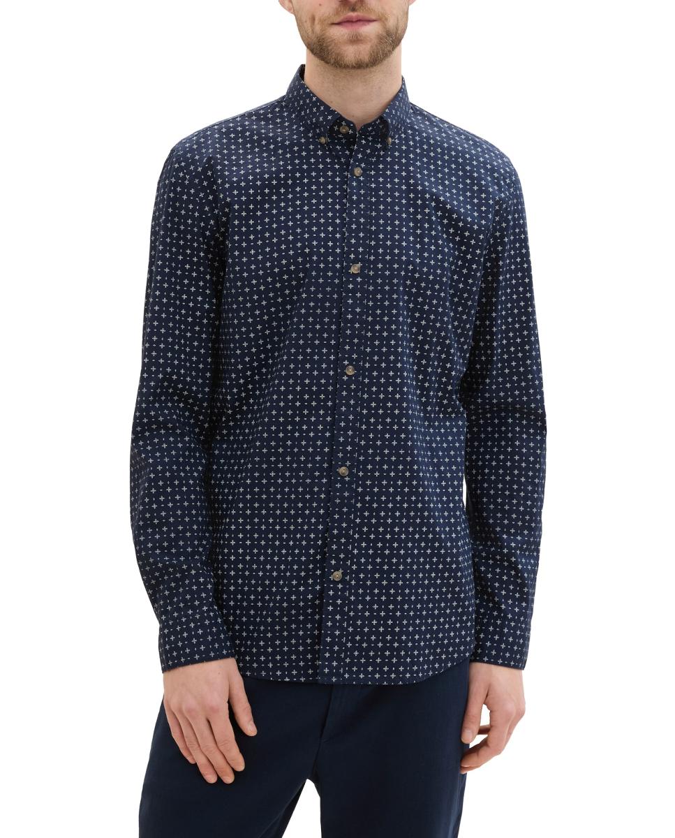 Imagen 0 de Camisa de hombre de manga larga microestampado