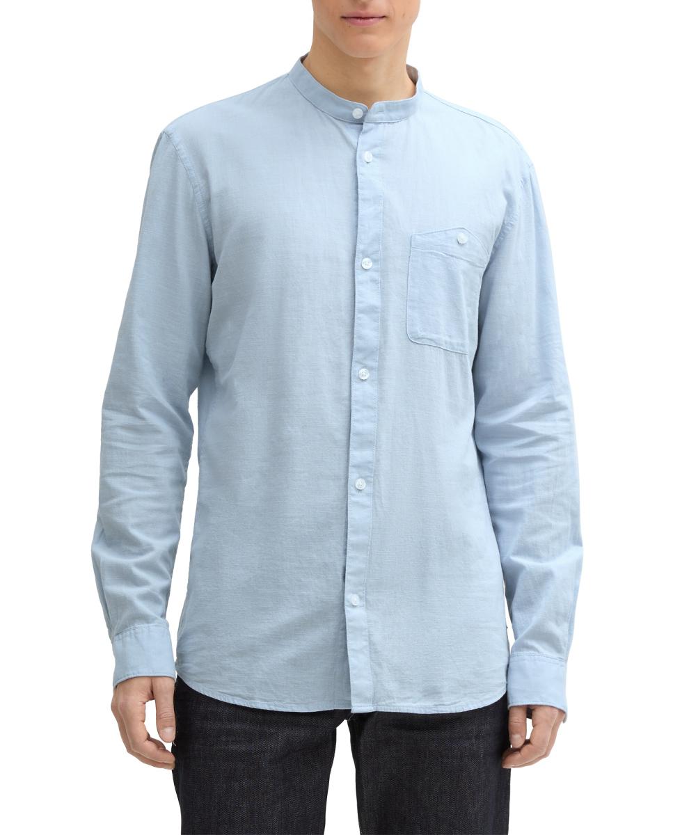 Imagen 0 de Camisa de hombre de cuello mao lisa