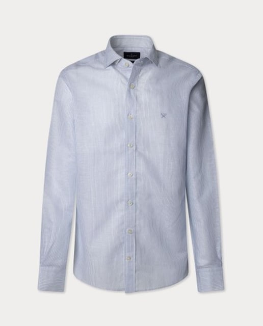 Imagen 0 de Camisa Lino Rayas Bengala Fit Tailored
