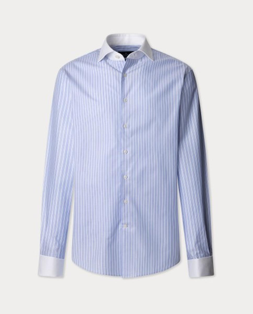 Imagen 0 de Camisa Formal Oxford Rayas Fit Clásico
