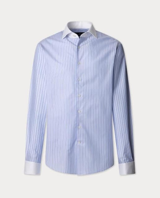 Imagen 0 de Camisa Formal Oxford Rayas Fit Clásico