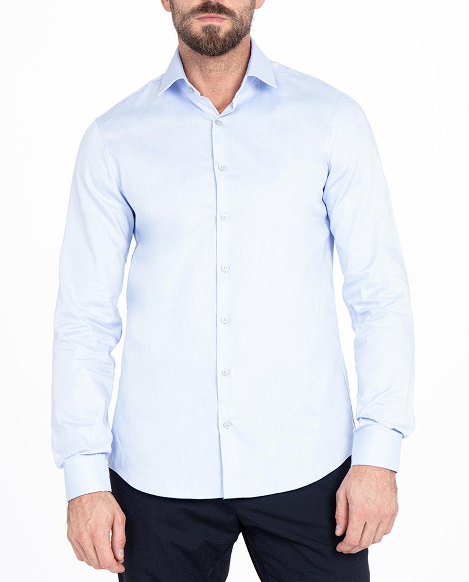 Imagen 0 de Camisa de hombre slim de algodón twill easy care