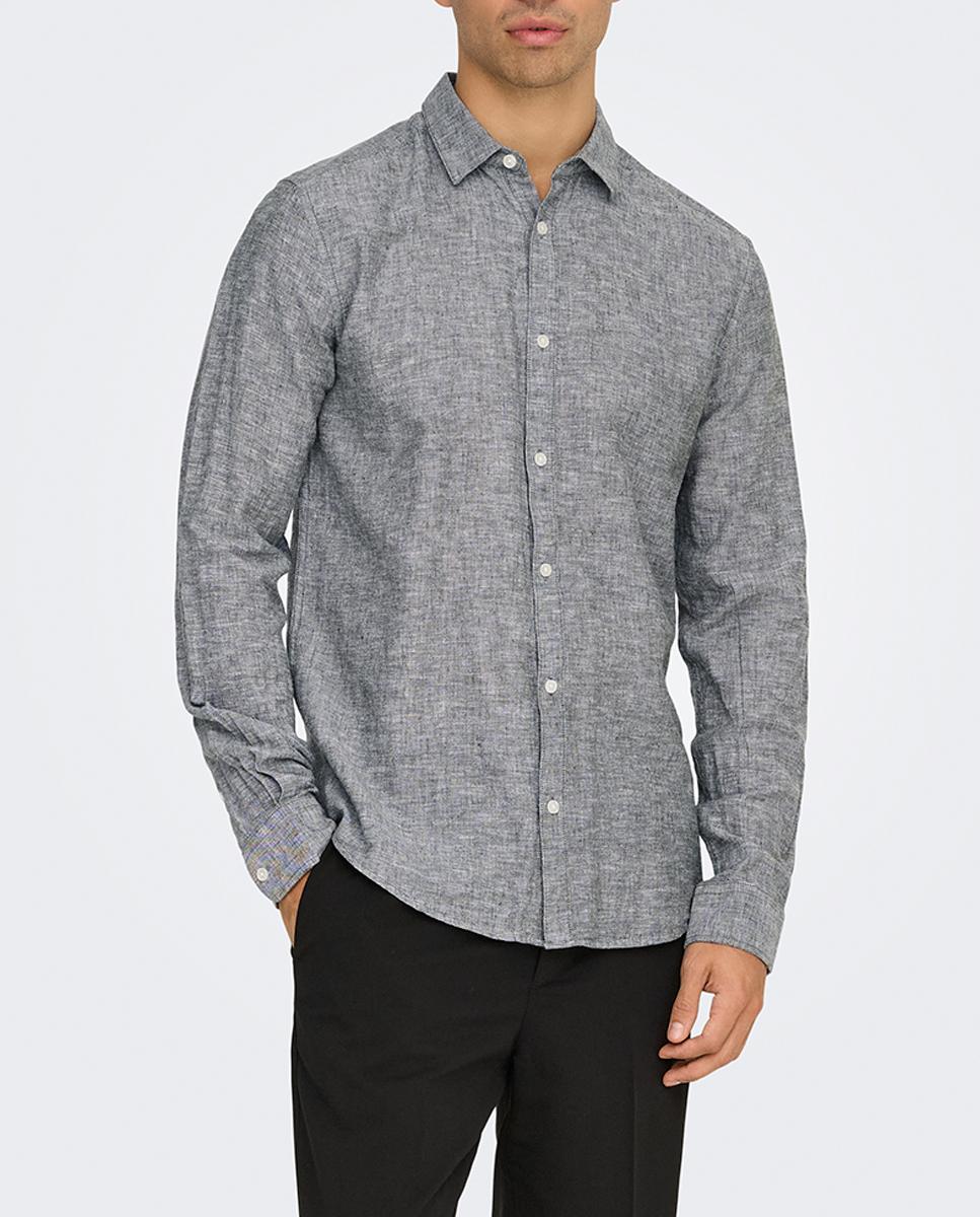 Imagen 0 de Camisa manga larga de hombre slim fit.