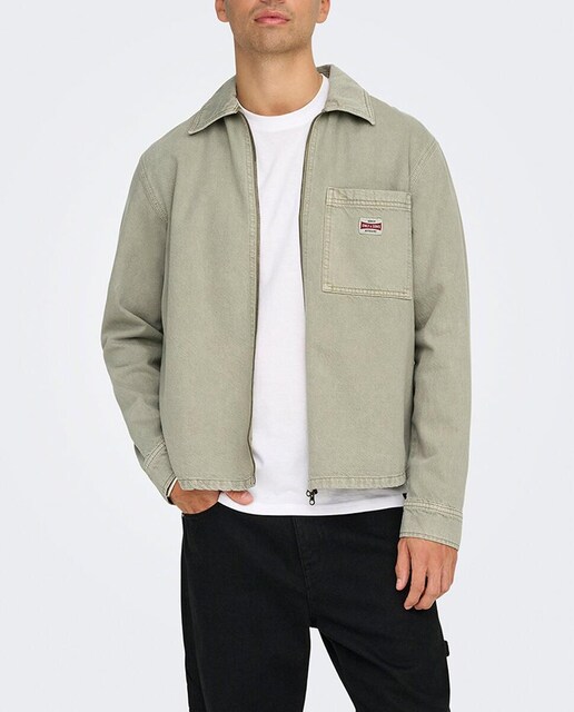 Imagen 0 de Cazadora de hombre regular fit 100% algodón