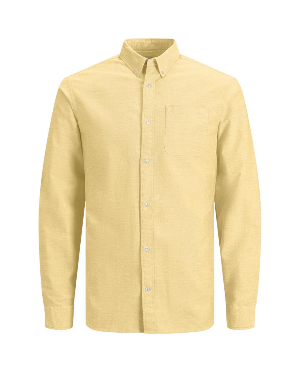 Imagen 0 de Camisa Oxford de hombre en algodón BCI slim lisa
