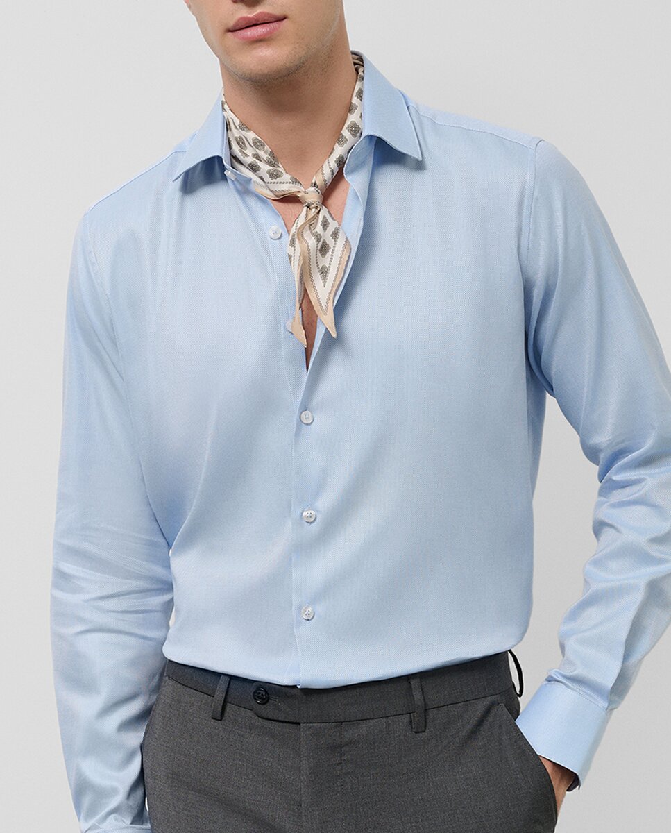 Imagen 0 de Camisa de vestir de hombre regular fit microestructura