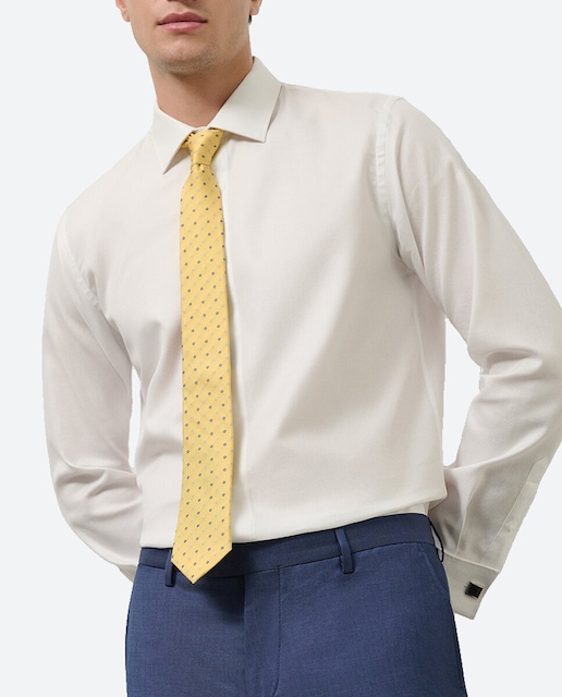 Imagen 0 de Camisa vestir de hombre regular fit puño doble con gemelo