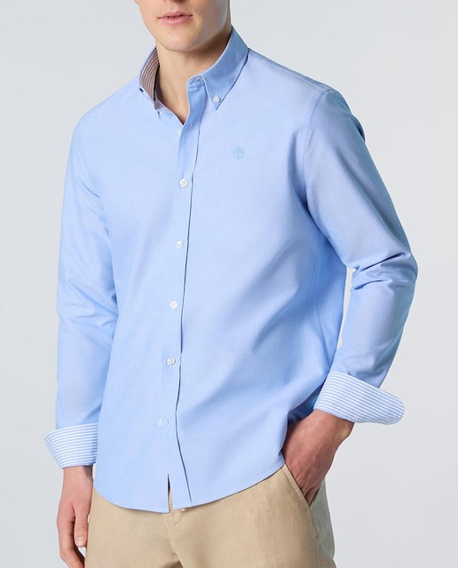 Imagen 0 de Camisa de hombre Oxford con botón en cuello
