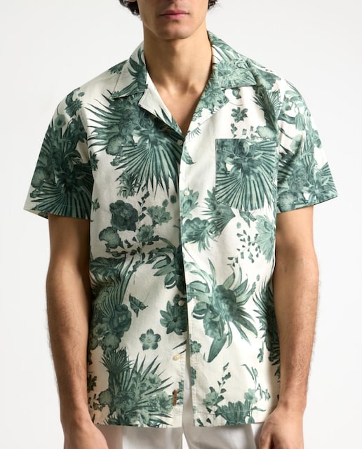 Imagen 0 de Camisa lino estampada
