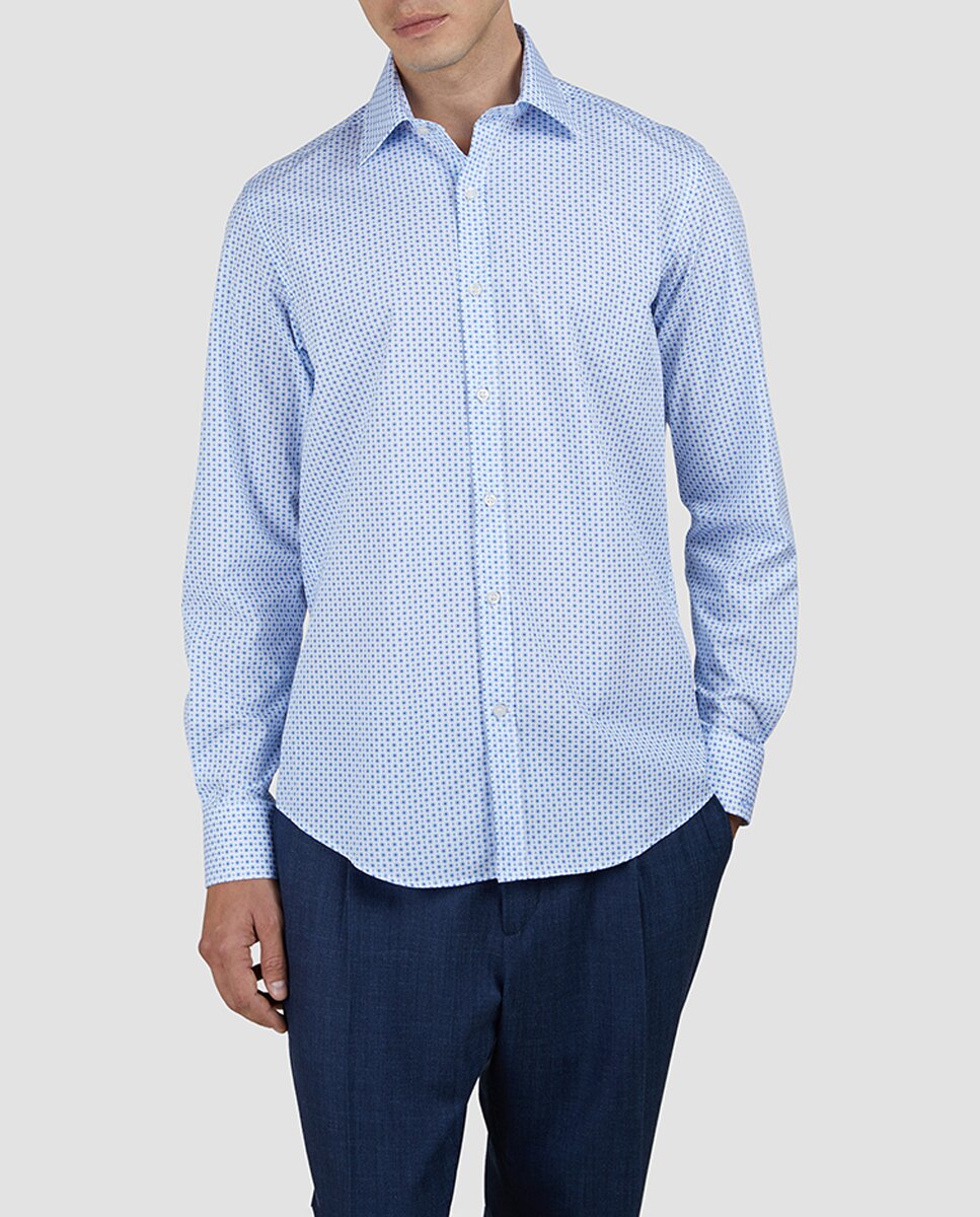 Imagen 0 de Camisa de hombre de tallas grandes m/l. estampado geométrico riviera
