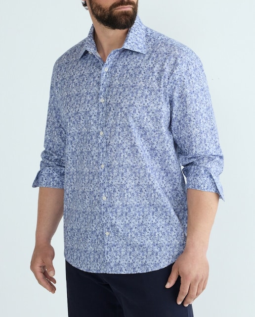 Imagen 0 de Camisa de hombre de tallas grandes m/l. estampado floral riviera
