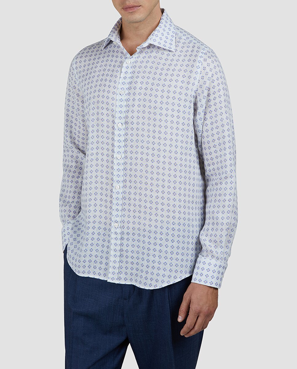 Imagen 0 de Camisa de hombre de tallas grandes m/l. estampado geométrico