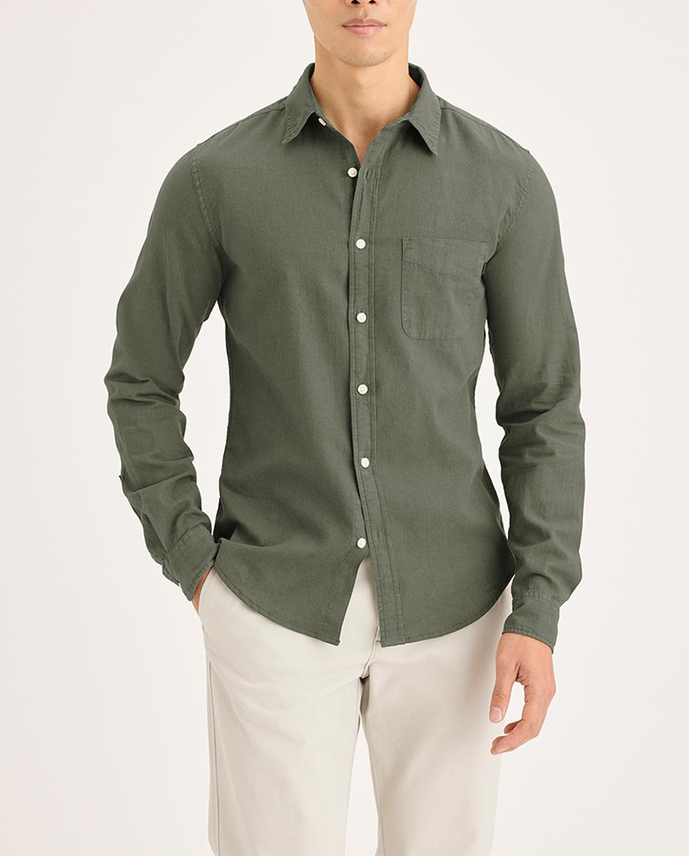 Imagen 0 de Camisa de hombre de manga larga, slim fit.