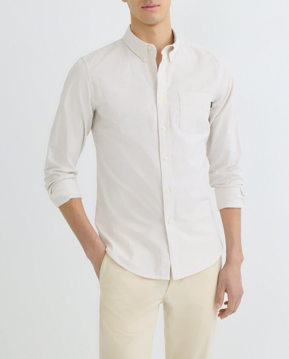 Imagen 0 de Camisa de hombre de manga larga, slim fit.