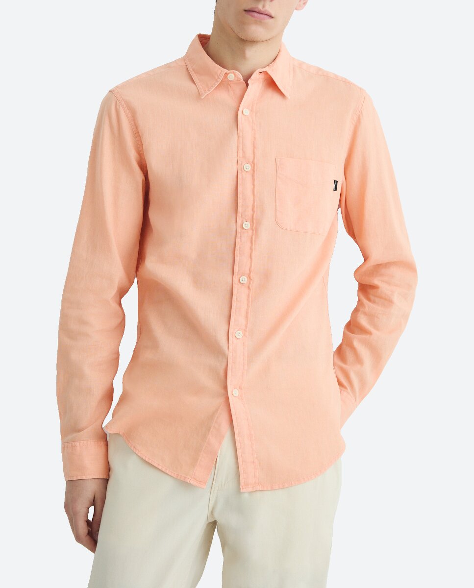 Imagen 0 de Camisa de hombre de manga larga, slim fit.
