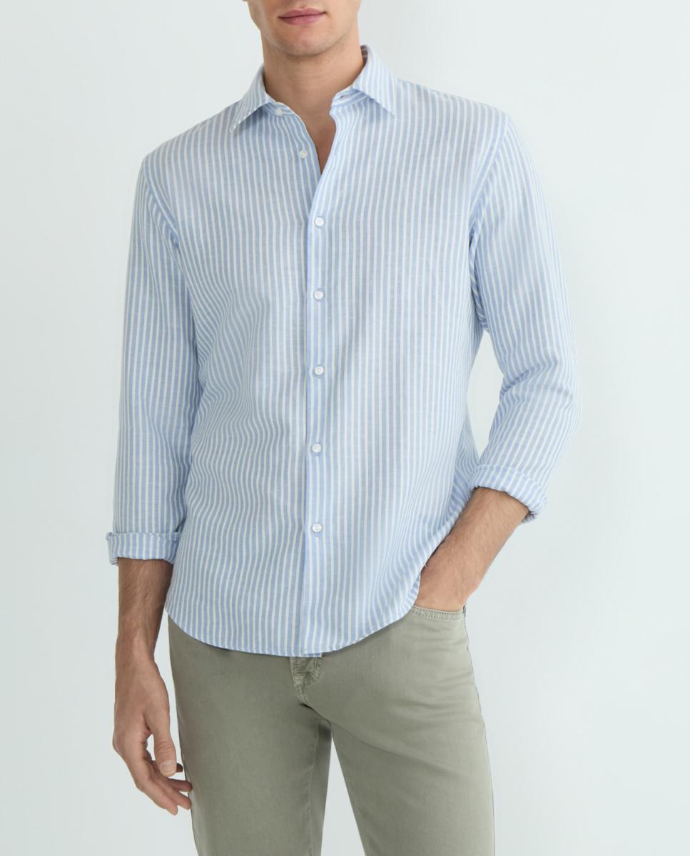 Imagen 0 de Camisa de hombre de manga larga de lino