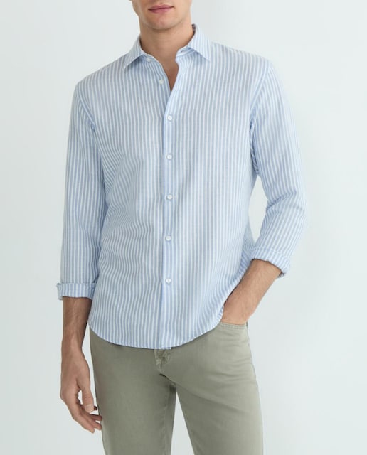 Imagen 0 de Camisa de hombre de manga larga de lino