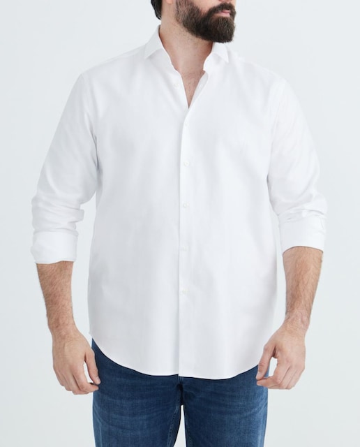 Imagen 0 de Camisa manga larga de hombre en algodón tallas grandes