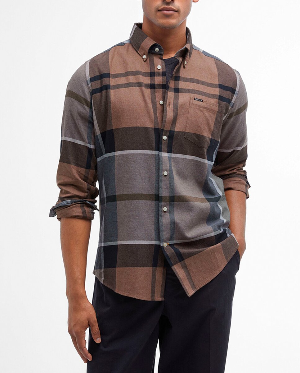 Imagen 0 de Camisa de hombre manga larga de cuadros