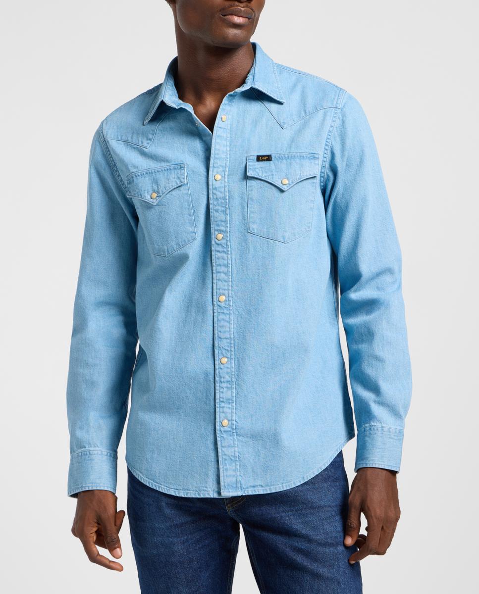 Imagen 0 de Camisa de manga larga de hombre corte estándar