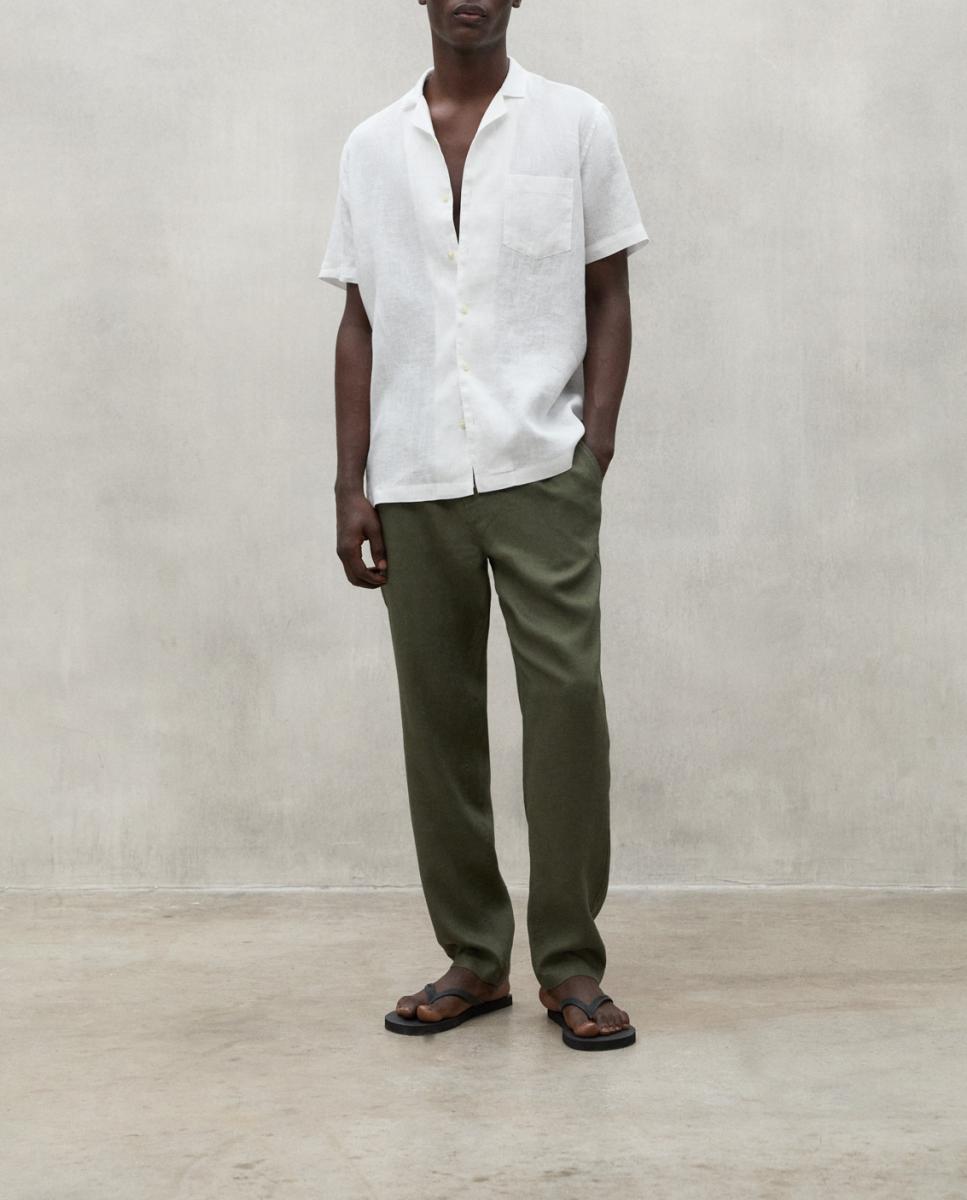 Imagen 0 de Camisa hombre lino manga corta