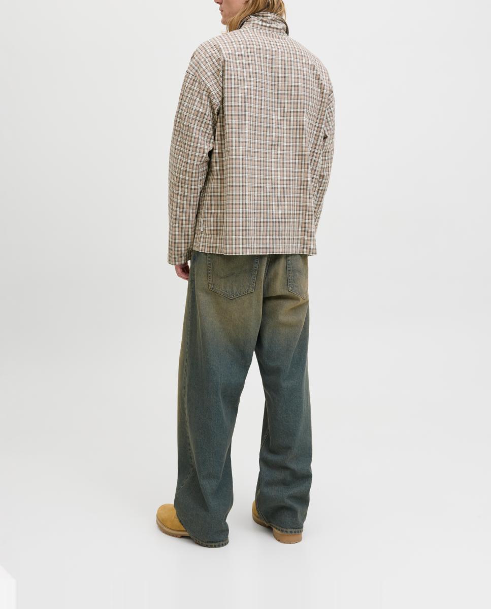 Imagen 0 de Sobrecamisa de hombre estampado a cuadros loose fit