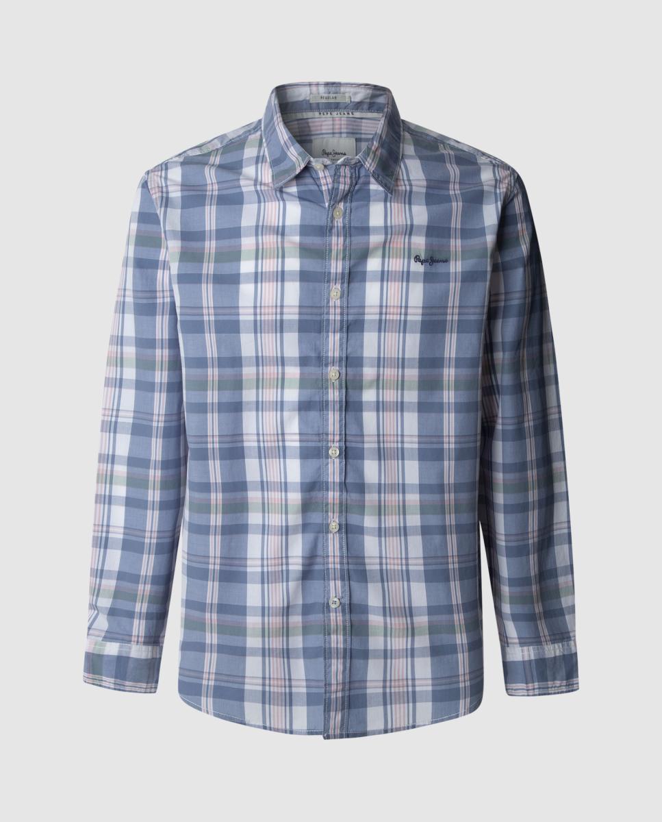 Imagen 0 de Camisa de hombre tejido poplin con estampado
