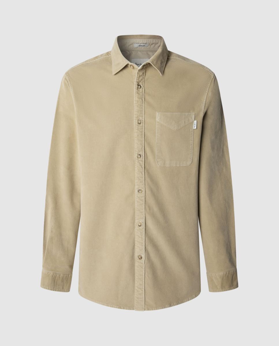 Imagen 0 de Camisa de hombre pana fit regular