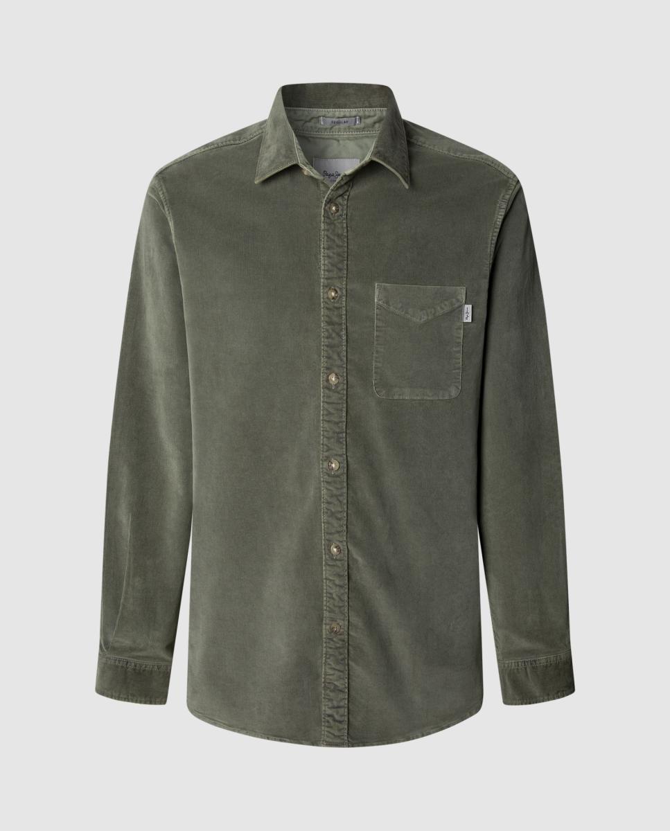 Imagen 0 de Camisa de hombre pana fit regular
