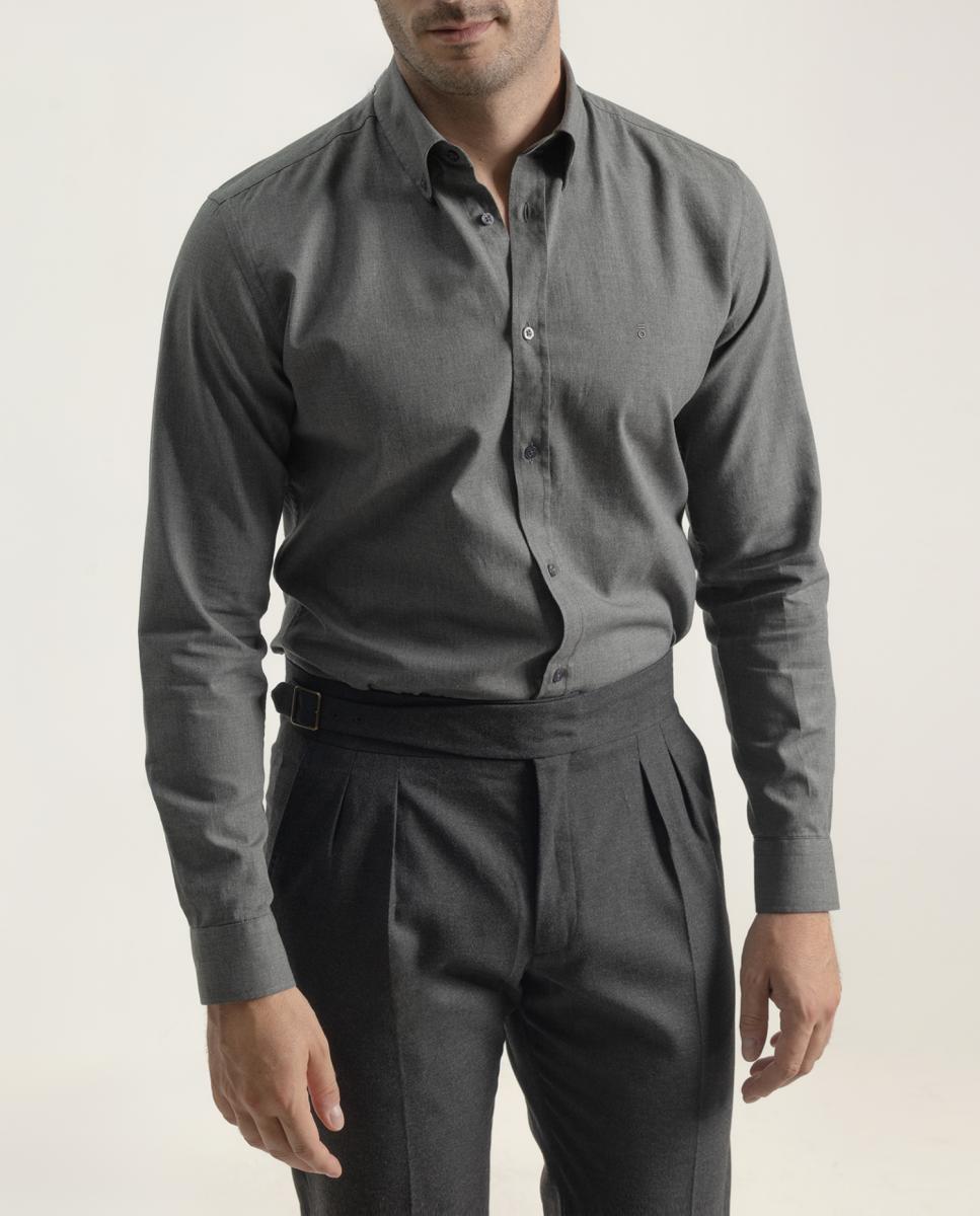 Imagen 0 de Camisa de hombre oxford raya combinada algodón