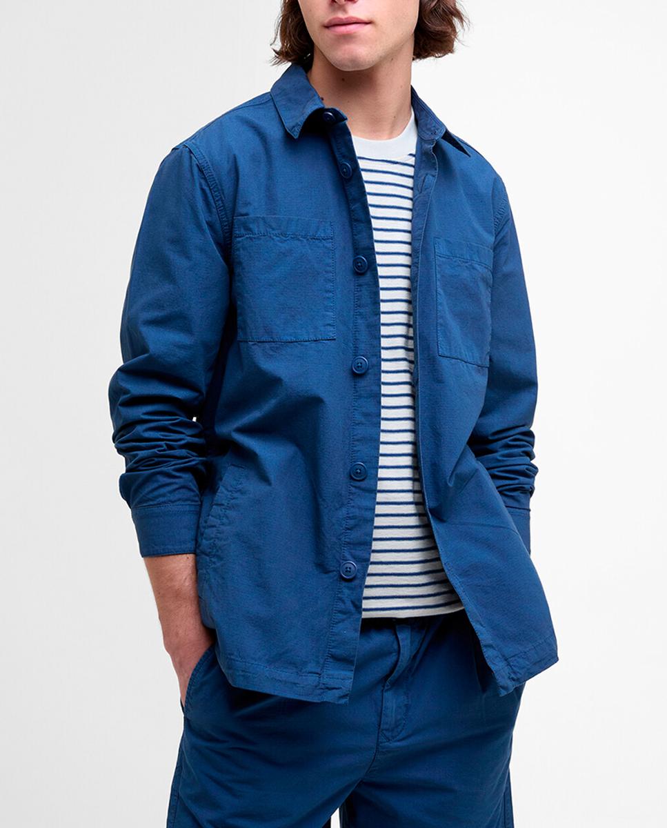 Imagen 0 de Camisa de hombre de manga larga denim con bolsillo