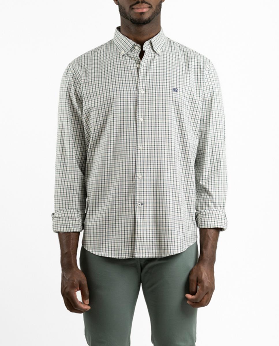 Imagen 0 de Camisa sport de hombre con estampado de cuadros
