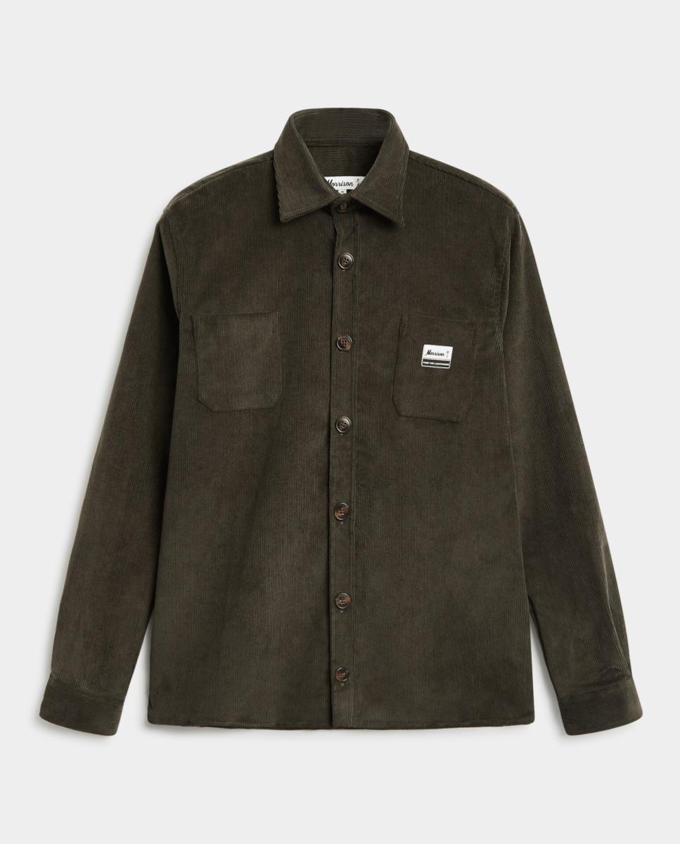 Imagen 0 de Sobrecamisa de hombre de pana y bolsillo frontal