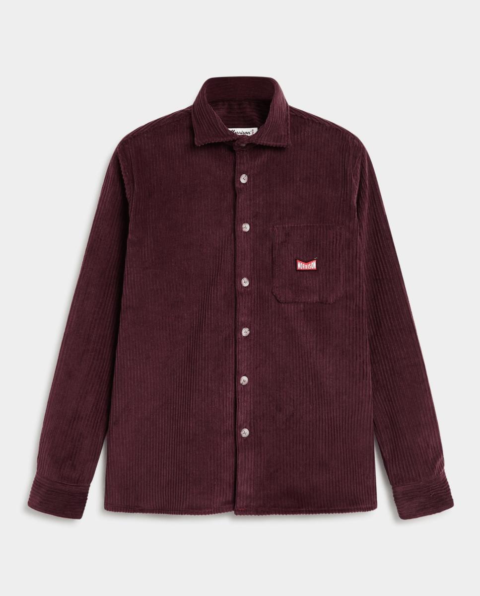 Imagen 0 de Sobrecamisa de hombre de pana y bolsillo frontal