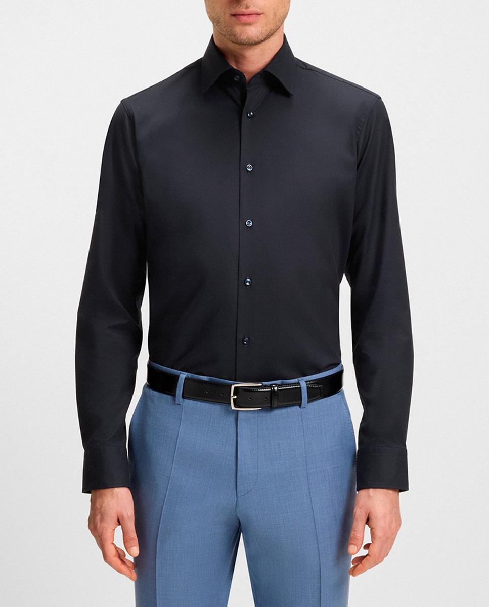 Imagen 0 de Camisa manga larga de hombre cuello kent tallas grandes