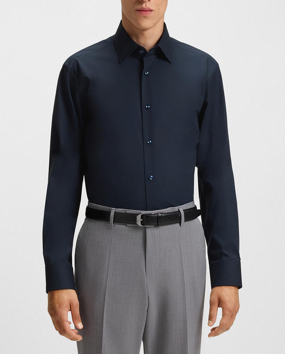 Imagen 0 de Camisa manga larga de hombre cuello kent tallas grandes