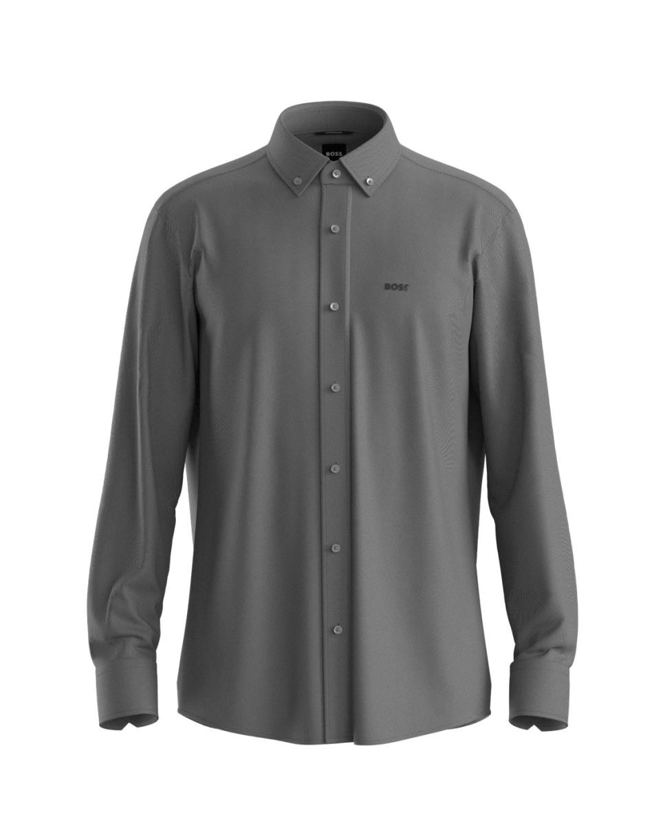 Imagen 0 de Camisa de hombre regular  estampada azul tallas grandes