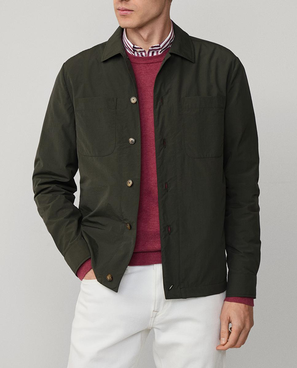 Imagen 0 de Sobrecamisa de hombre con botones repelente al agua