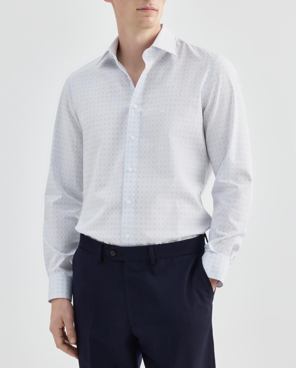 Imagen 0 de Camisa de hombre de vestir modern fit con cuadros en estructura