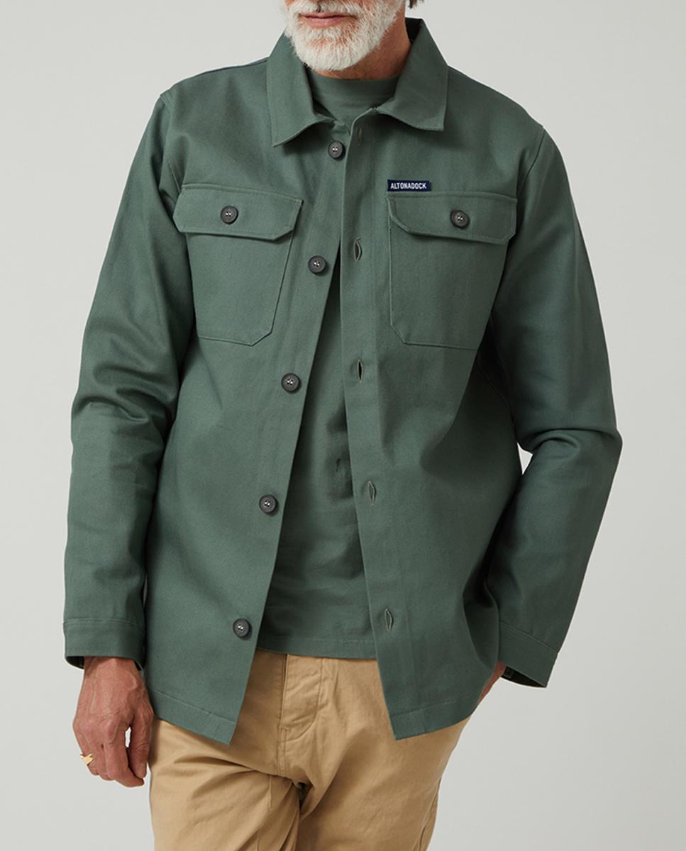 Imagen 0 de Sobrecamisa de hombre de manga larga de sarga
