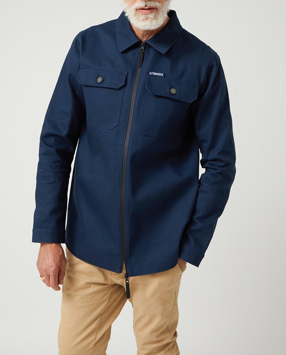 Imagen 0 de Sobrecamisa de hombre de manga larga de sarga