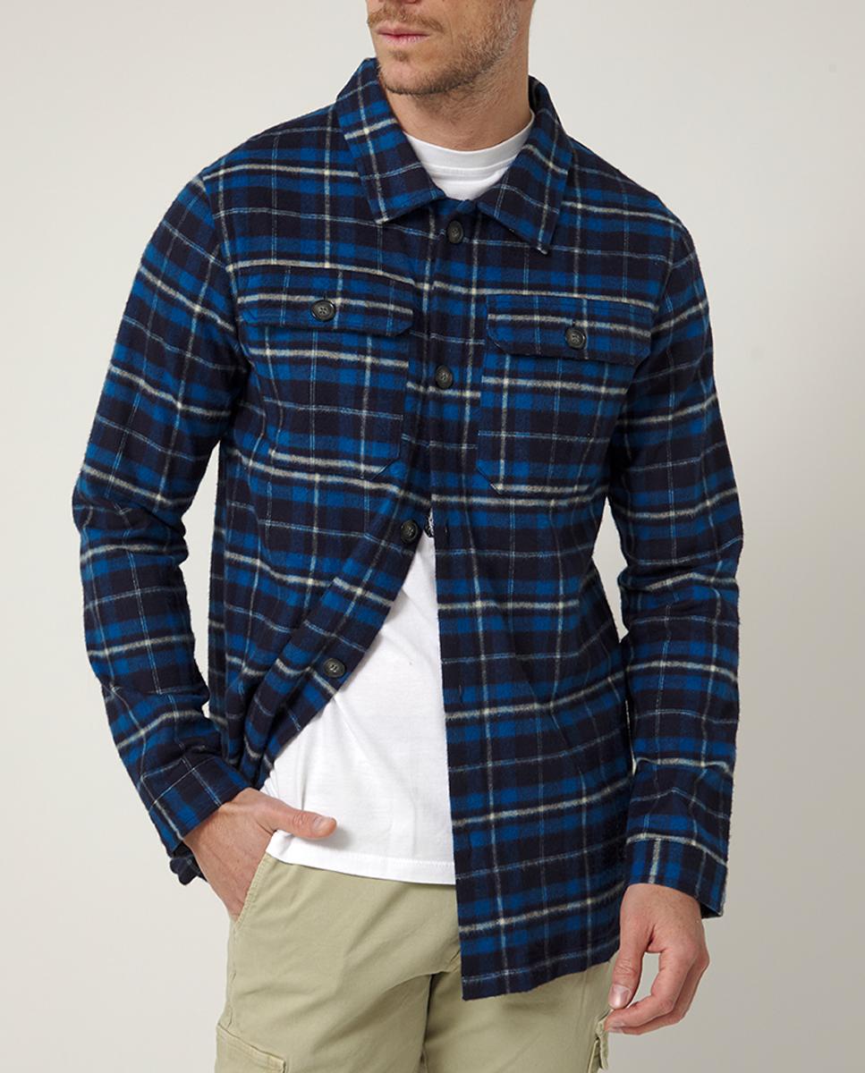 Imagen 0 de Sobrecamisa de hombre de manga larga de sarga