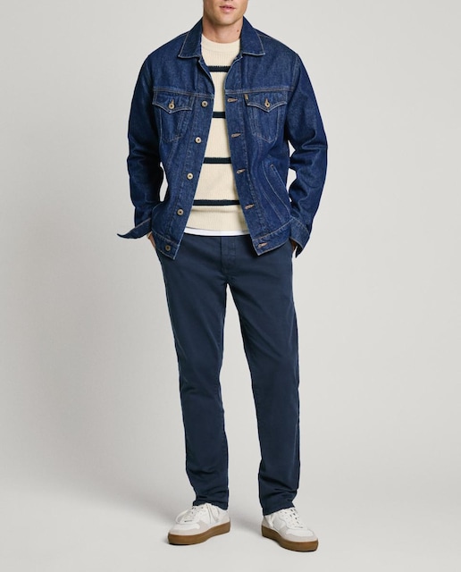 Imagen 0 de Pantalón de hombre estilo chino slim en algodón