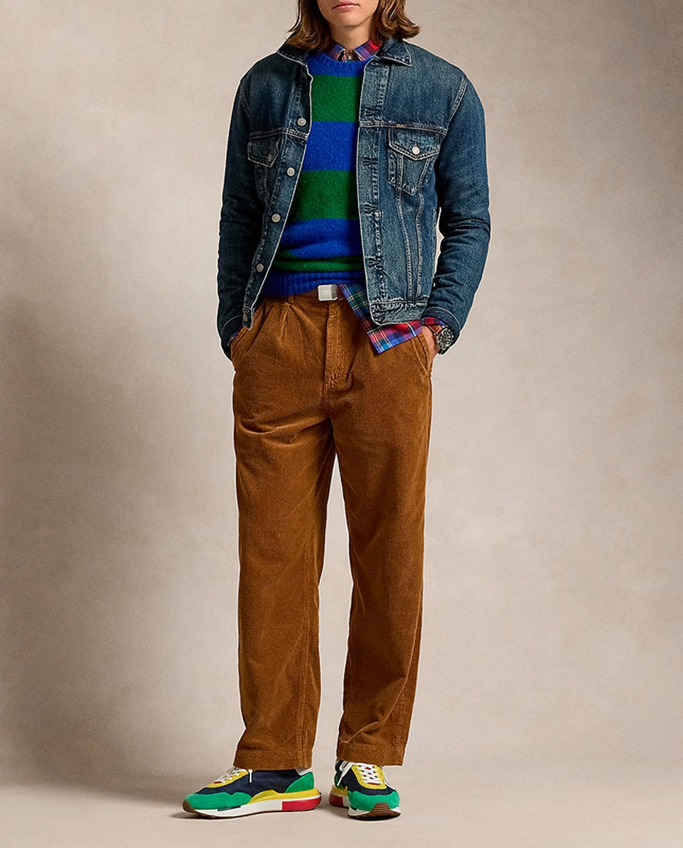 Imagen 0 de Pantalón de pana de hombre de algodón Clasic fit