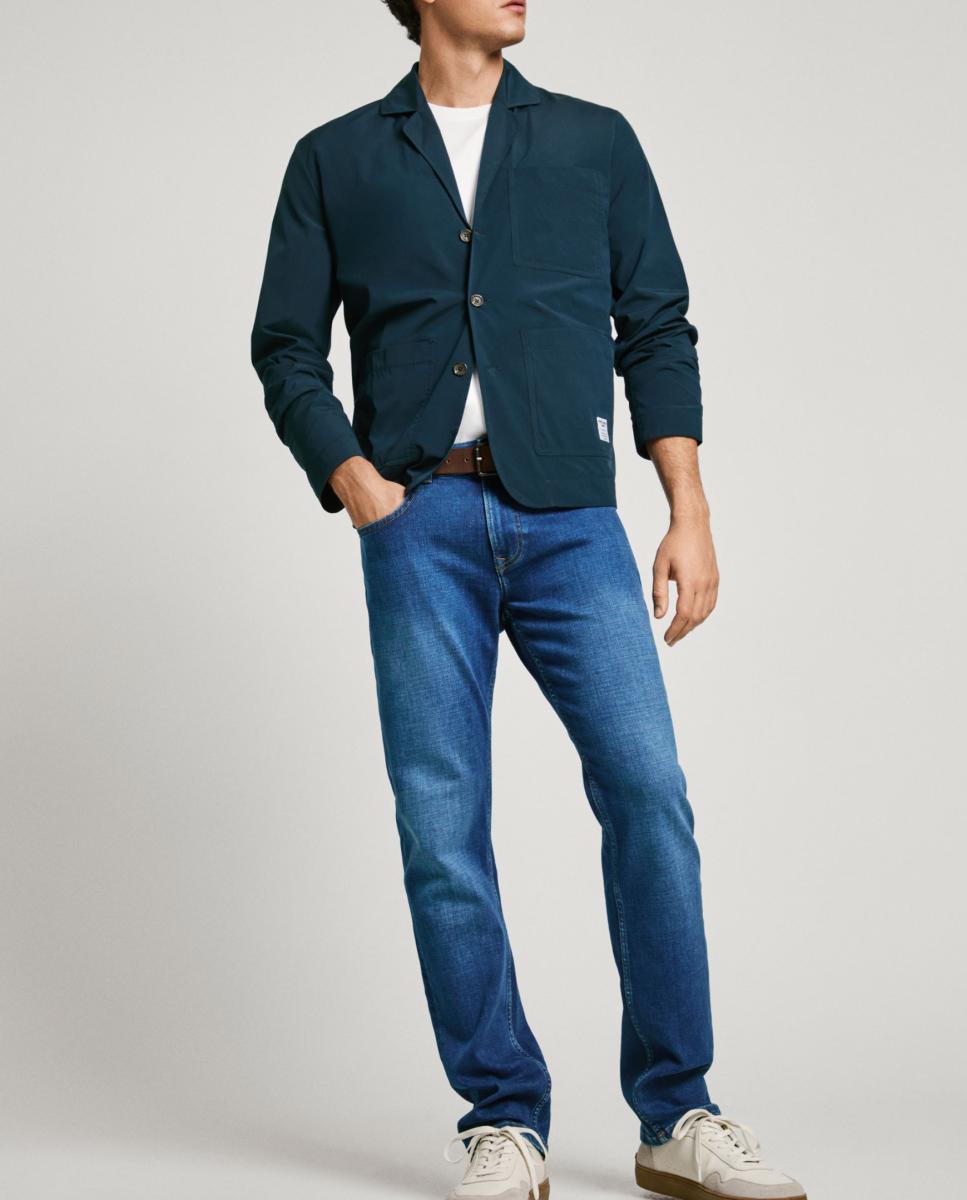 Imagen 0 de Pantalón vaquero de hombre tiro regular entallado