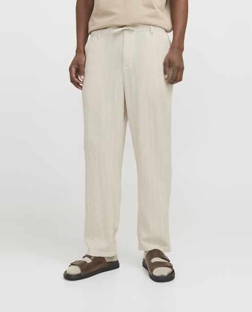 Imagen 0 de Pantalon largo de hombre con cremallera y cintura ajustable.