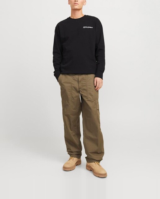 Imagen 0 de Pantalón cargo con bolsillos laterales de hombre