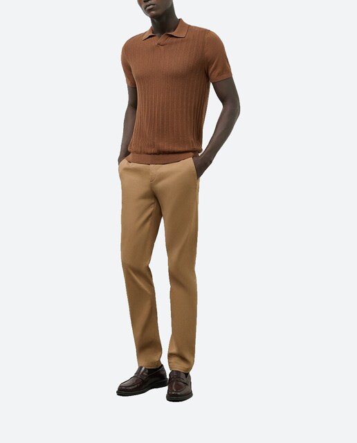 Imagen 0 de Chino de hombre slim fit sarga fina tintada