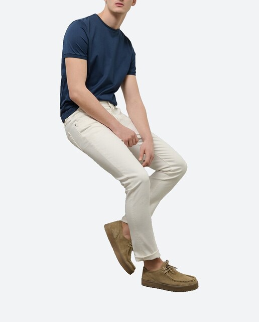 Imagen 0 de Pantalon cinco bolsillos de hombre slim fit sarga tintada