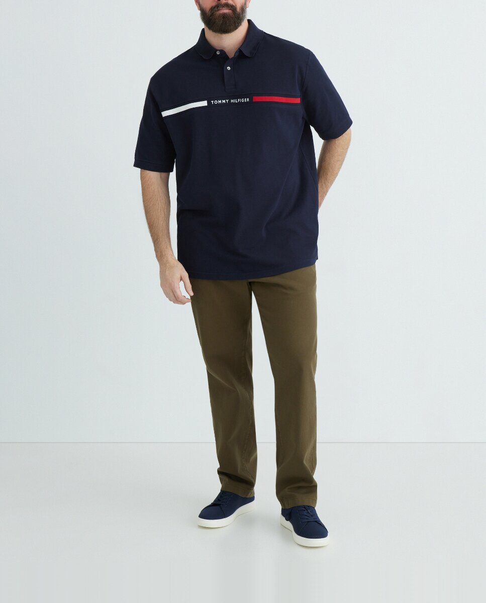 Imagen 0 de Pantalón chino de algodón con cintura elástica tallas grandes
